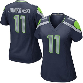 Game Sebastian Janikowski Women's Seattle Seahawks Team Color Jersey - Navy