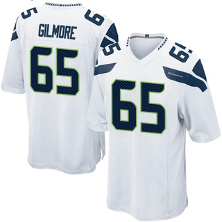 Game Shamarious Gilmore Men's Seattle Seahawks Jersey - White