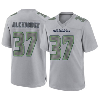 Game Shaun Alexander Men's Seattle Seahawks Atmosphere Fashion Jersey - Gray