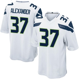 Game Shaun Alexander Men's Seattle Seahawks Jersey - White