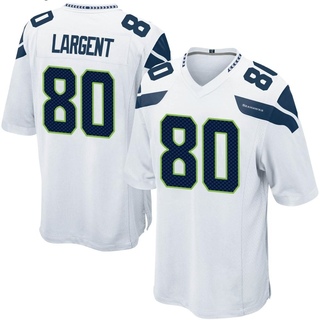 Game Steve Largent Men's Seattle Seahawks Jersey - White