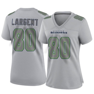 Game Steve Largent Women's Seattle Seahawks Atmosphere Fashion Jersey - Gray