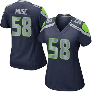 Game Tanner Muse Women's Seattle Seahawks Team Color Jersey - Navy