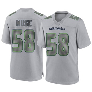Game Tanner Muse Youth Seattle Seahawks Atmosphere Fashion Jersey - Gray