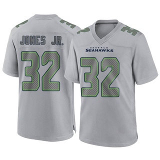Game Tony Jones Jr. Men's Seattle Seahawks Atmosphere Fashion Jersey - Gray