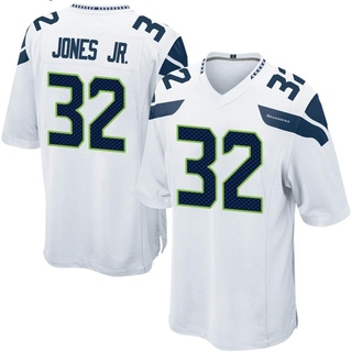 Game Tony Jones Jr. Men's Seattle Seahawks Jersey - White