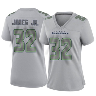 Game Tony Jones Jr. Women's Seattle Seahawks Atmosphere Fashion Jersey - Gray