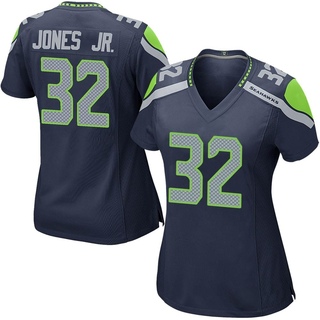 Game Tony Jones Jr. Women's Seattle Seahawks Team Color Jersey - Navy