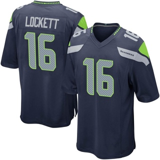 Game Tyler Lockett Men's Seattle Seahawks Team Color Jersey - Navy