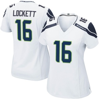 Game Tyler Lockett Women's Seattle Seahawks Jersey - White