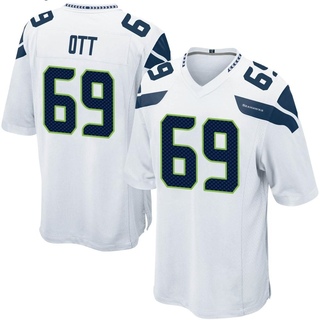 Game Tyler Ott Men's Seattle Seahawks Jersey - White