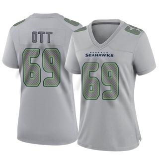 Game Tyler Ott Women's Seattle Seahawks Atmosphere Fashion Jersey - Gray