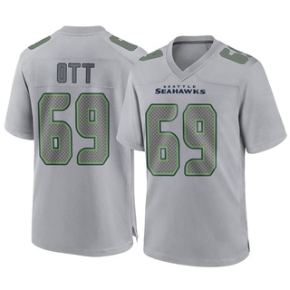 Game Tyler Ott Youth Seattle Seahawks Atmosphere Fashion Jersey - Gray