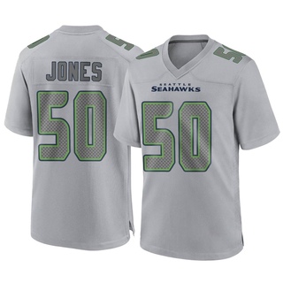 Game Vi Jones Men's Seattle Seahawks Atmosphere Fashion Jersey - Gray