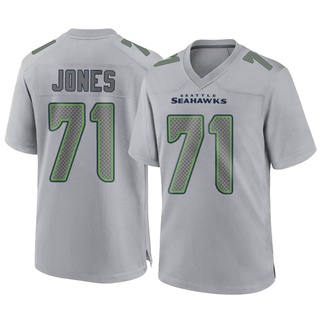 Game Walter Jones Youth Seattle Seahawks Atmosphere Fashion Jersey - Gray