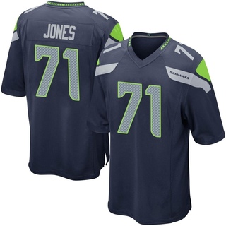 Game Walter Jones Youth Seattle Seahawks Team Color Jersey - Navy