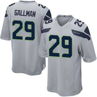 Game Wayne Gallman Men's Seattle Seahawks Alternate Jersey - Gray