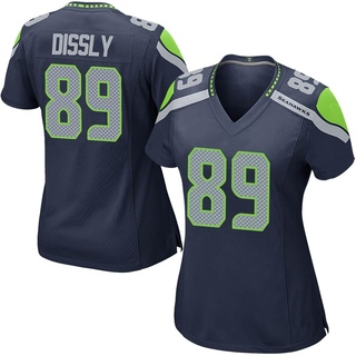 Game Will Dissly Women's Seattle Seahawks Team Color Jersey - Navy
