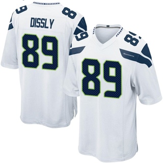 Game Will Dissly Youth Seattle Seahawks Jersey - White
