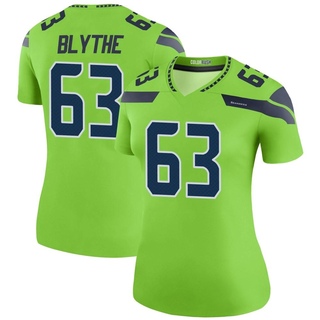 Legend Austin Blythe Women's Seattle Seahawks Color Rush Neon Jersey - Green