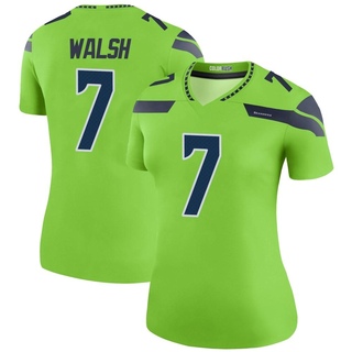Legend Blair Walsh Women's Seattle Seahawks Color Rush Neon Jersey - Green