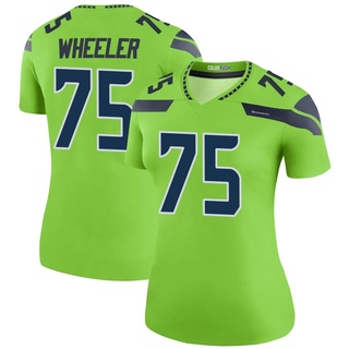 Legend Chad Wheeler Women's Seattle Seahawks Color Rush Neon Jersey - Green