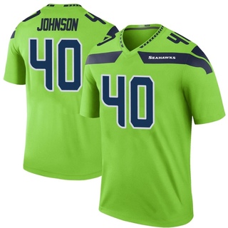 Legend Darryl Johnson Youth Seattle Seahawks Color Rush Neon Jersey - Green