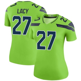 Legend Eddie Lacy Women's Seattle Seahawks Color Rush Neon Jersey - Green