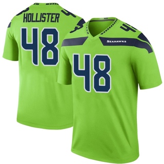 Legend Jacob Hollister Men's Seattle Seahawks Color Rush Neon Jersey - Green