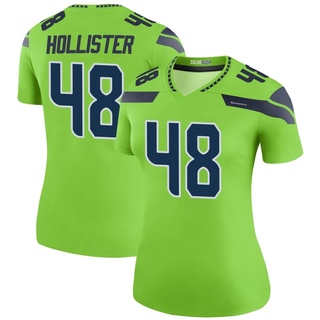 Legend Jacob Hollister Women's Seattle Seahawks Color Rush Neon Jersey - Green