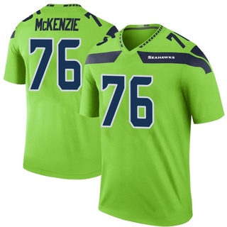 Legend Jalen McKenzie Men's Seattle Seahawks Color Rush Neon Jersey - Green