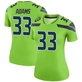 Legend Jamal Adams Women's Seattle Seahawks Color Rush Neon Jersey - Green