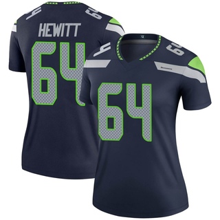 Legend Jarrod Hewitt Women's Seattle Seahawks Jersey - Navy