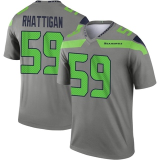 Legend Jon Rhattigan Men's Seattle Seahawks Steel Inverted Jersey