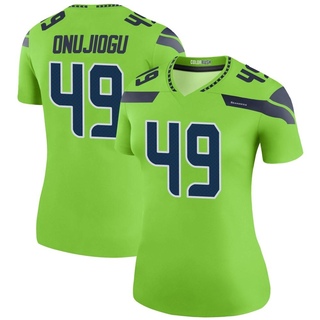 Legend Joshua Onujiogu Women's Seattle Seahawks Color Rush Neon Jersey - Green