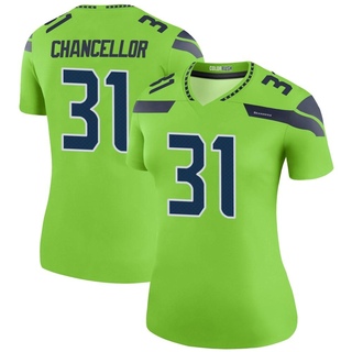 Legend Kam Chancellor Women's Seattle Seahawks Color Rush Neon Jersey - Green