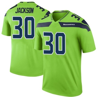 Legend Mike Jackson Youth Seattle Seahawks Color Rush Neon Jersey - Green