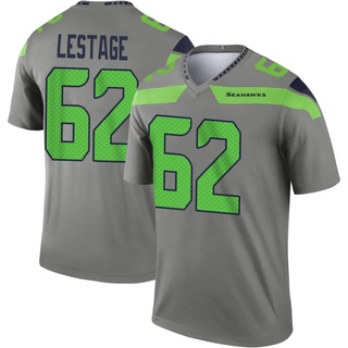 Legend Pier-Olivier Lestage Men's Seattle Seahawks Steel Inverted Jersey