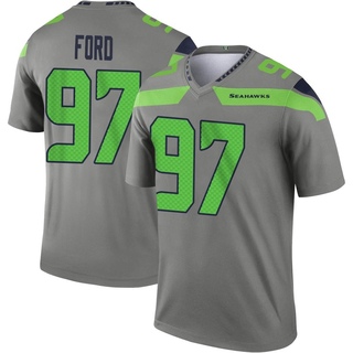 Legend Poona Ford Men's Seattle Seahawks Steel Inverted Jersey