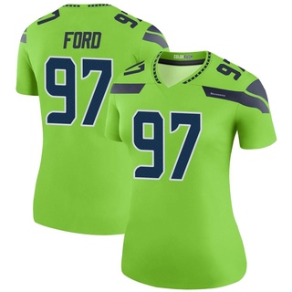 Legend Poona Ford Women's Seattle Seahawks Color Rush Neon Jersey - Green