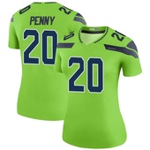 Legend Rashaad Penny Women's Seattle Seahawks Color Rush Neon Jersey - Green