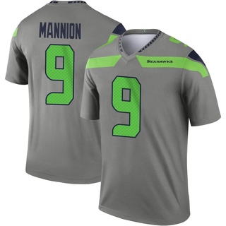 Legend Sean Mannion Youth Seattle Seahawks Steel Inverted Jersey