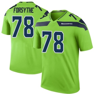 Legend Stone Forsythe Men's Seattle Seahawks Color Rush Neon Jersey - Green