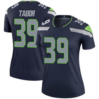 Legend Teez Tabor Women's Seattle Seahawks Jersey - Navy