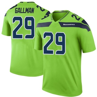 Legend Wayne Gallman Youth Seattle Seahawks Color Rush Neon Jersey - Green