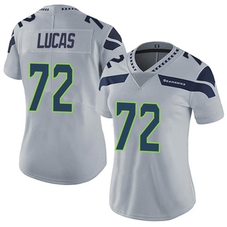 Limited Abraham Lucas Women's Seattle Seahawks Alternate Vapor Untouchable Jersey - Gray