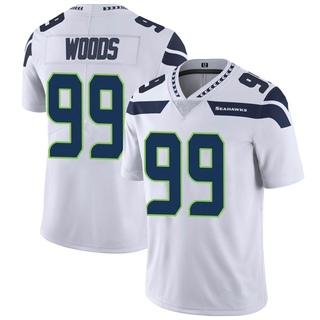 Limited Al Woods Men's Seattle Seahawks Vapor Untouchable Jersey - White