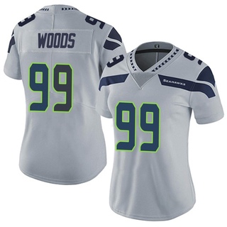 Limited Al Woods Women's Seattle Seahawks Alternate Vapor Untouchable Jersey - Gray