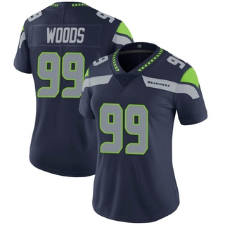 Limited Al Woods Women's Seattle Seahawks Team Color Vapor Untouchable Jersey - Navy
