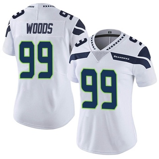 Limited Al Woods Women's Seattle Seahawks Vapor Untouchable Jersey - White